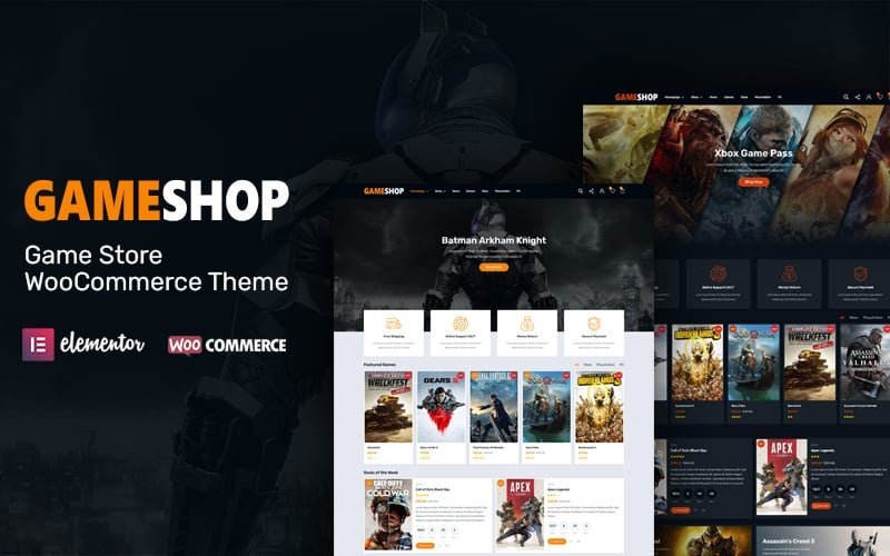 GameShop – 游戏商店 WooCommerce WordPress 主题