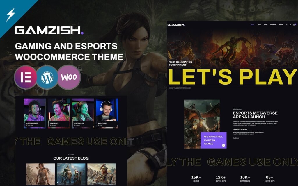 Gamezi – 游戏和电子竞技商店 WooCommerce 主题
