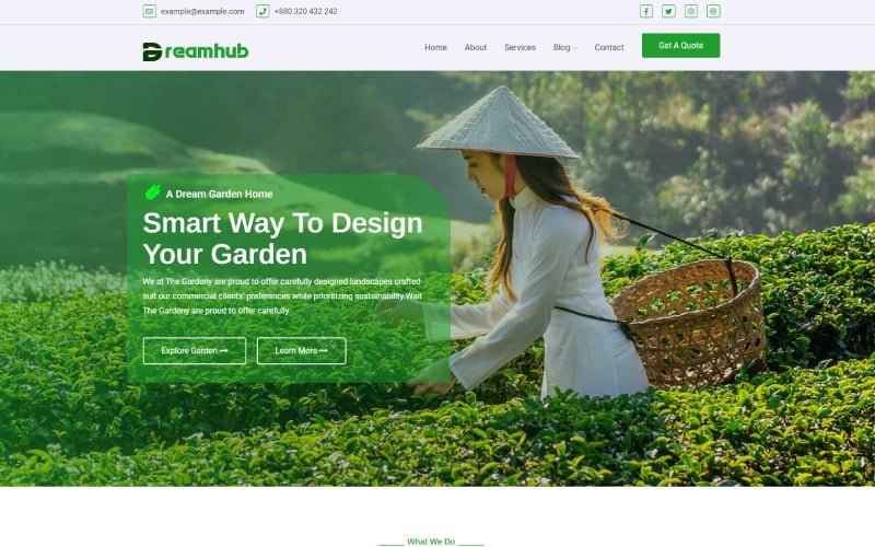 园艺和景观 WordPress 主题