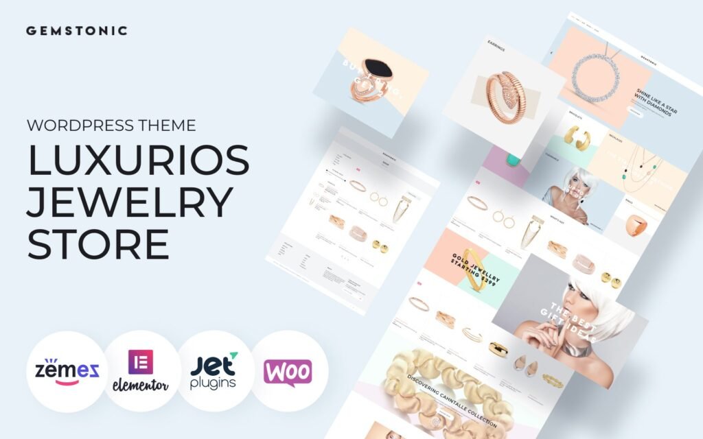 Gemstonic – 珠宝 Elementor WooCommerce 主题
