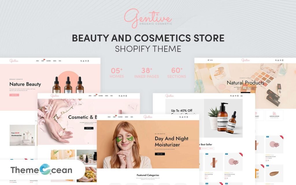 Gentive – 美容和化妆品响应式Shopify主题