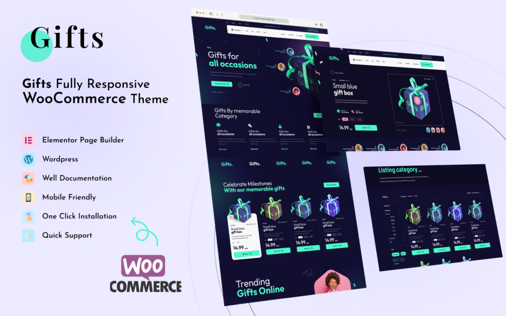 礼物 – 工艺品和照片艺术Elementor WordPress主题
