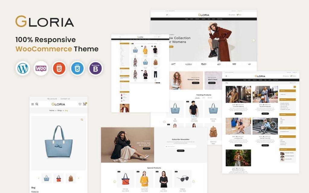 Gloria – 响应式 WooCommerce 模板