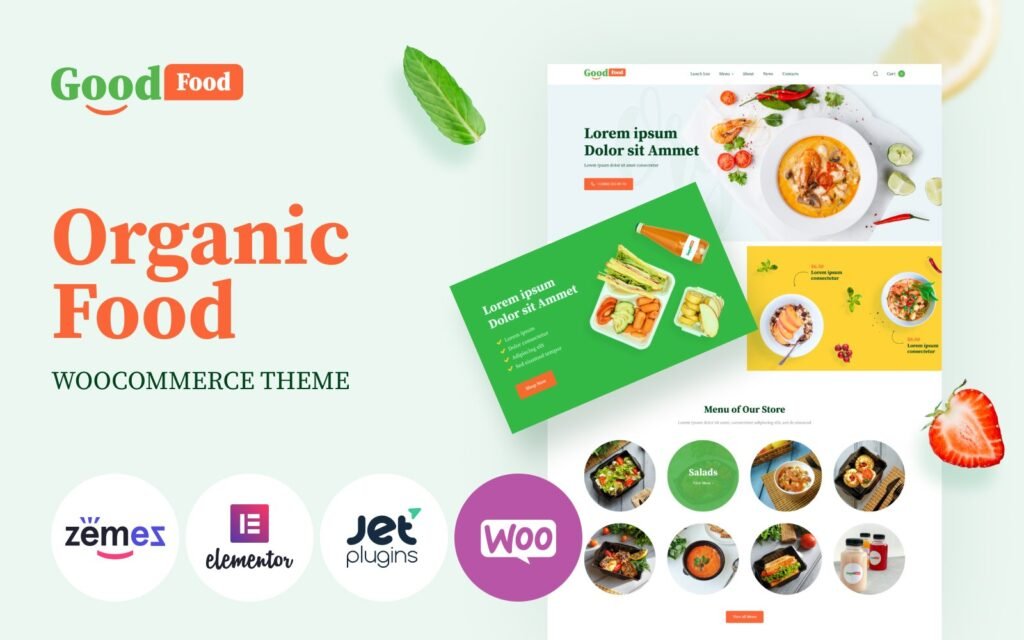 GoodFood – 时尚有机食品模板 WooCommerce 主题