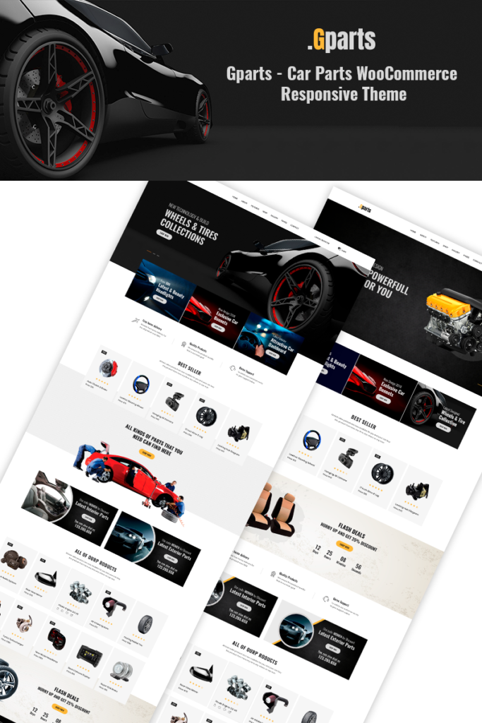 Gparts – 汽车零件响应式 WooCommerce 主题