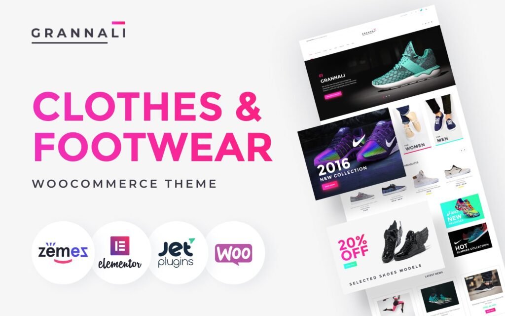 GrannaLi – 服装和鞋类 WooCommerce 主题