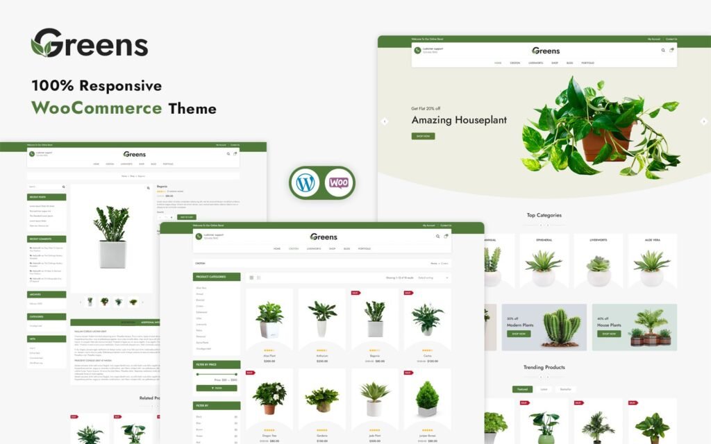 Greens – 响应式 WooCommerce 模板