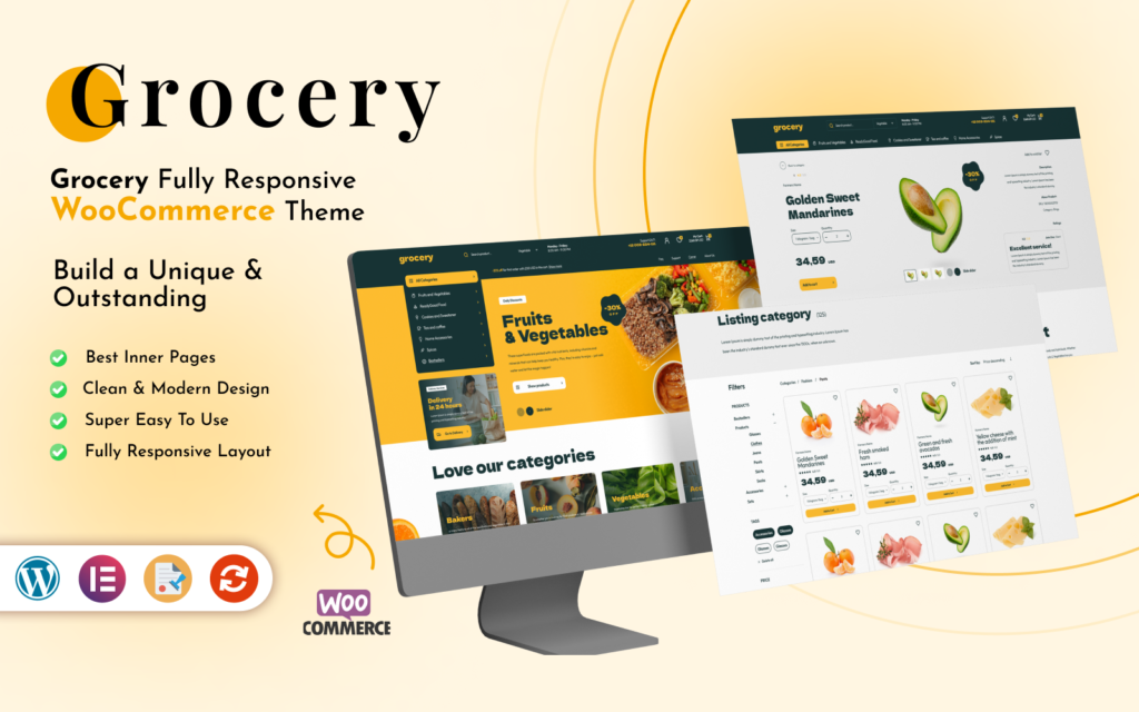 Grocery – 食品店 WooCommerce 主题
