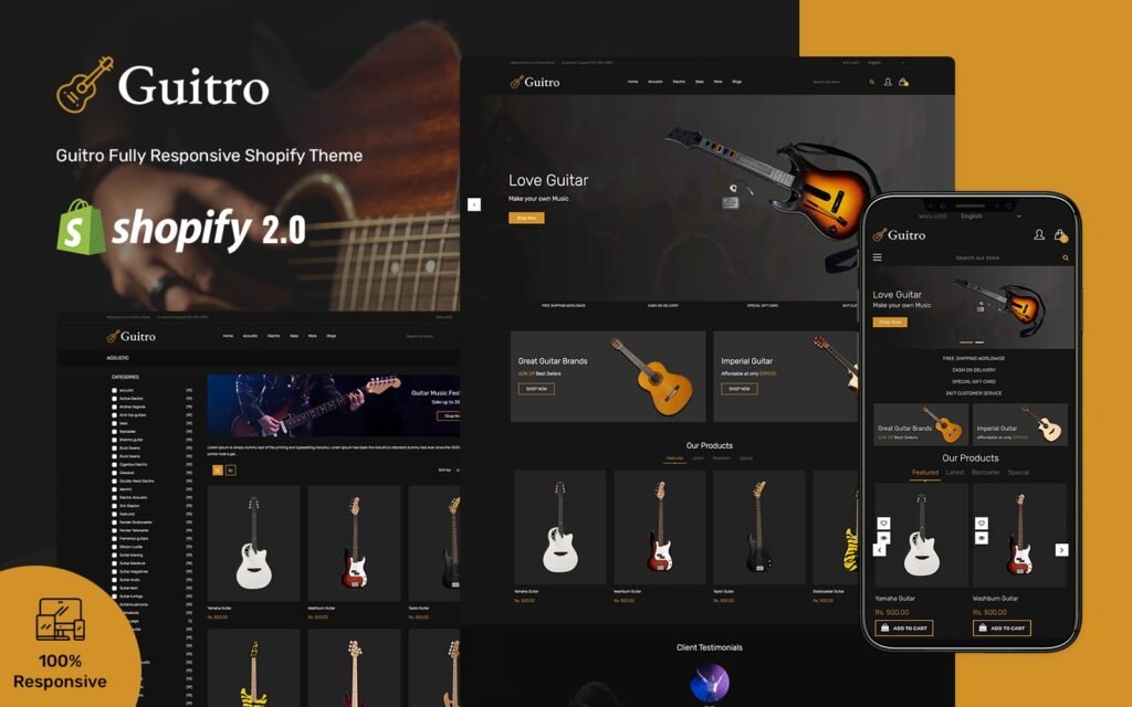 Guitro – 响应式Shopify主题