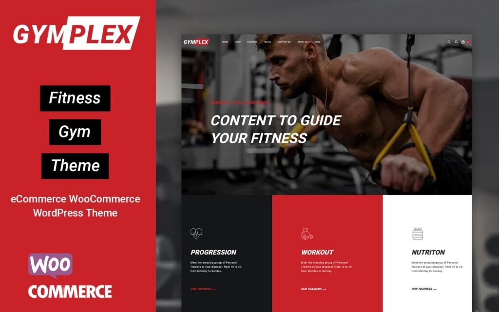 Gymplex – 运动、健身和健身 WooCommerce 主题