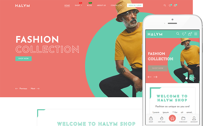 Halym – 服装和时尚WooCommerce主题