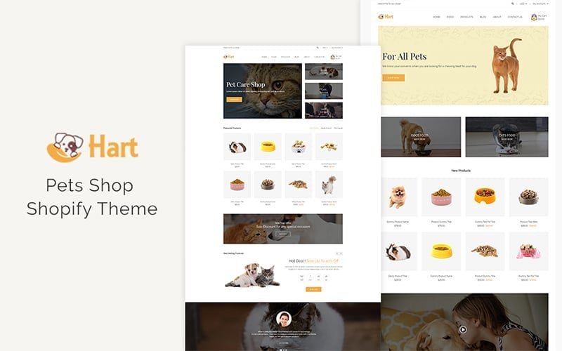 Hart – 宠物护理、宠物保姆Shopify主题