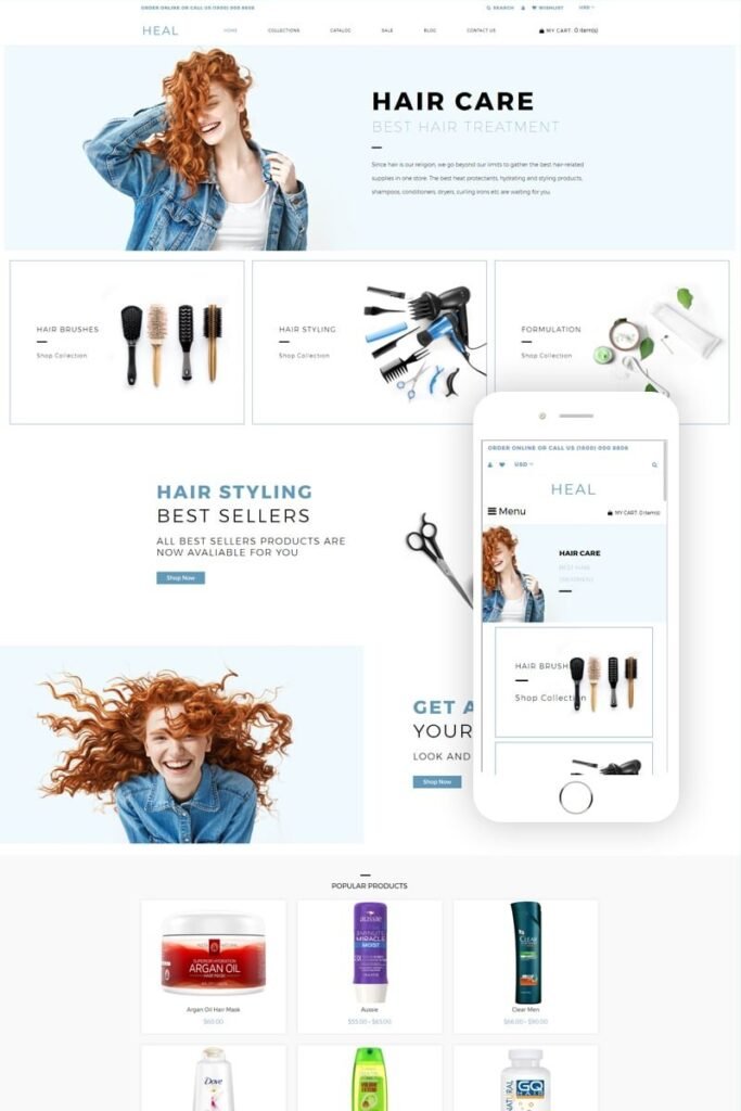 Heal（治愈）- 美容电子商务现代Shopify主题