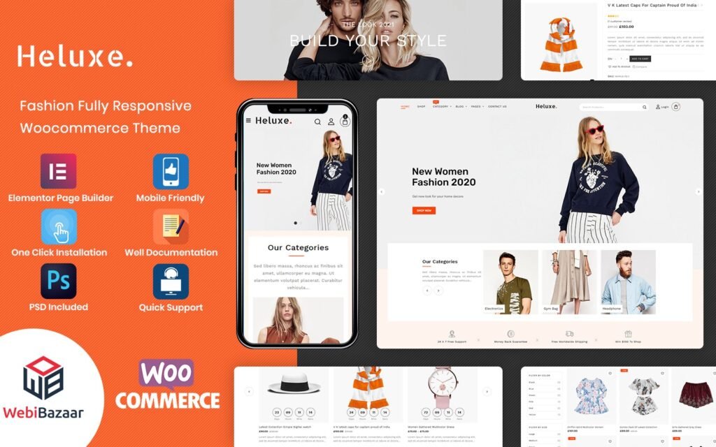 Heluxe – 时尚店设计 WooCommerce 主题
