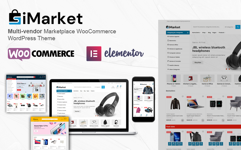 iMarket-多供应商市场 WooCommerce WordPress 主题
