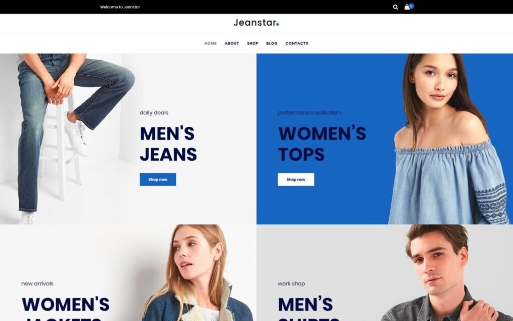 Jeanstar – 服装商店 Elementor WooCommerce 主题
