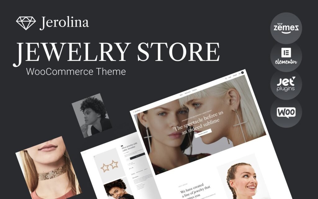 Jerolina – 闪亮珠宝和手表在线商店 WooCommerce 主题