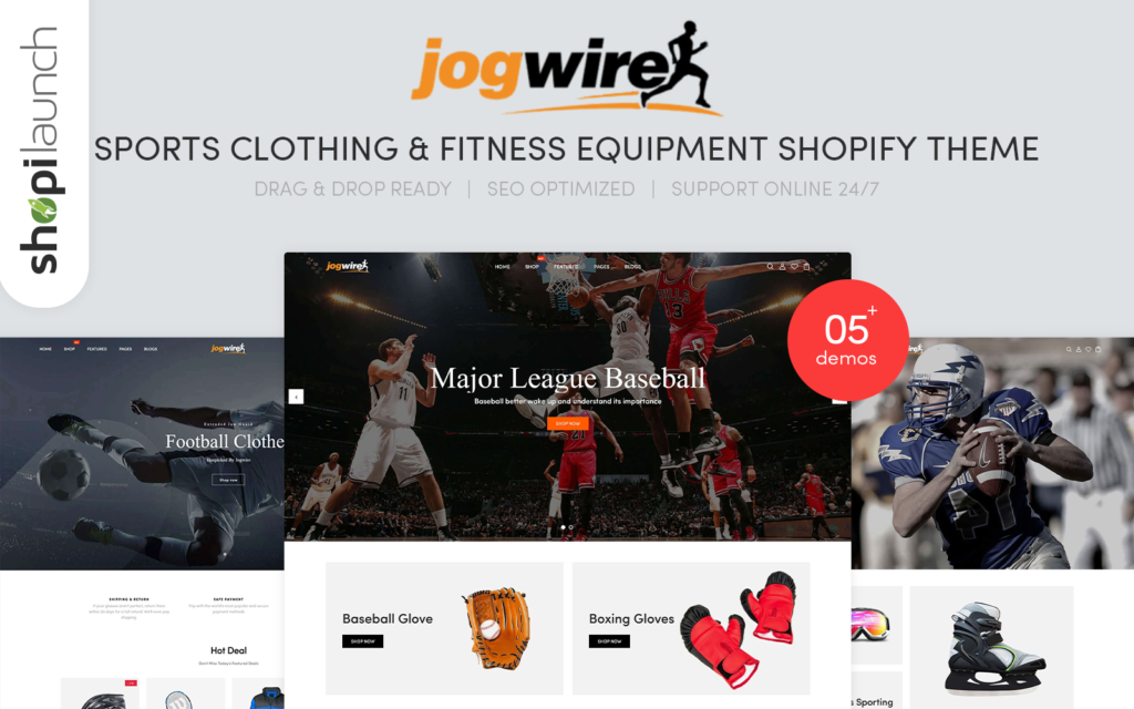 Jogwire – 运动服装和健身设备Shopify主题