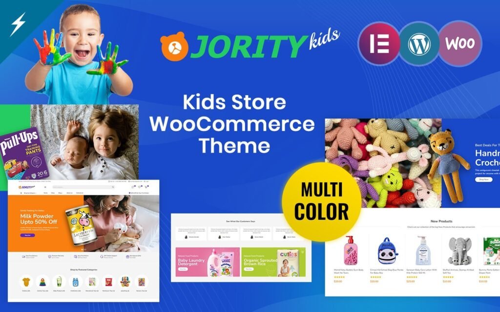Jority – 儿童、婴儿食品和玩具商店WooCommerce主题