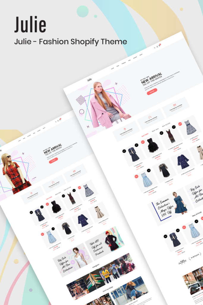 Julie – 时尚 Shopify 主题