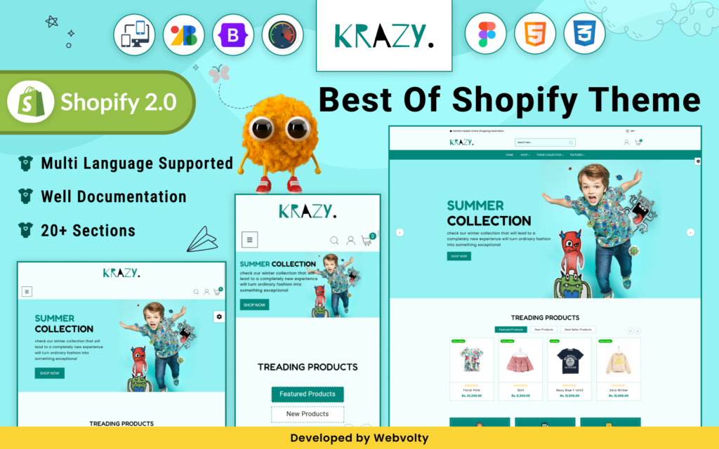 Krazy – Mega Cloth Shopify 2.0响应式主题