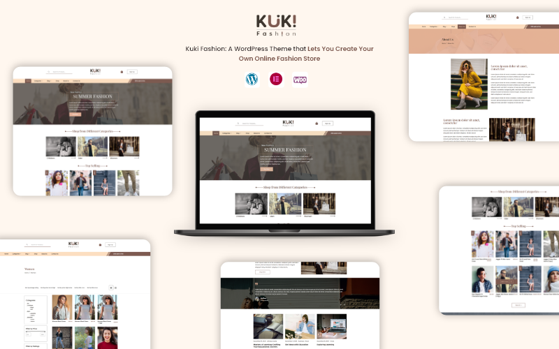 Kuki时尚| Elementor WooCommerce主题