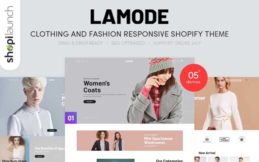 Lamode – 服装和时尚响应式 Shopify 主题