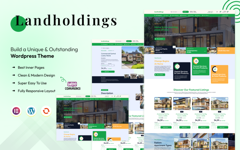 Landholdings – 家居布置极简WordPress主题