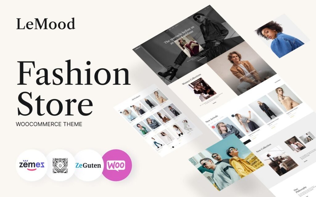 LeMood – 时尚店铺古腾堡WooCommerce主题