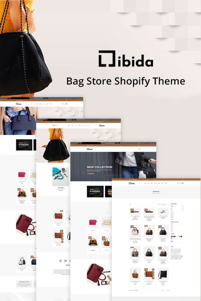 Libida 是一款专为 Shopify 平台设计的包包店主题。