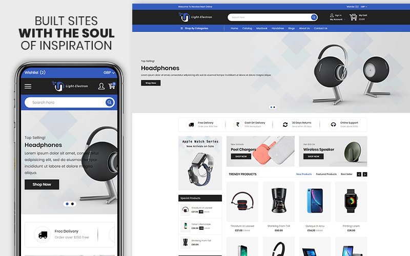 Light Electron – 电子及移动设备高级Shopify主题