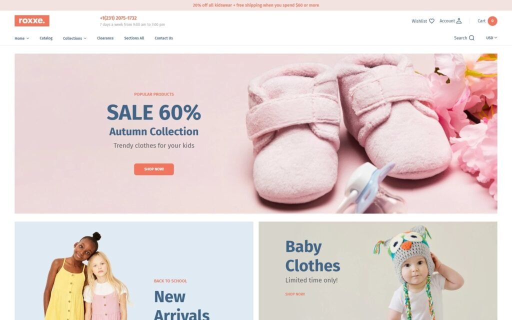 Lilu Fashion – 婴儿服装Shopify主题