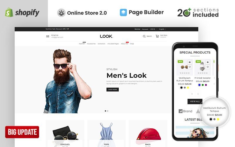 Look Fashion Shopify 主题