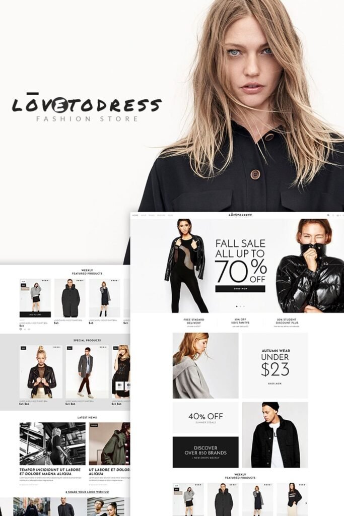 LovetoDress – 时尚店铺 WooCommerce 主题