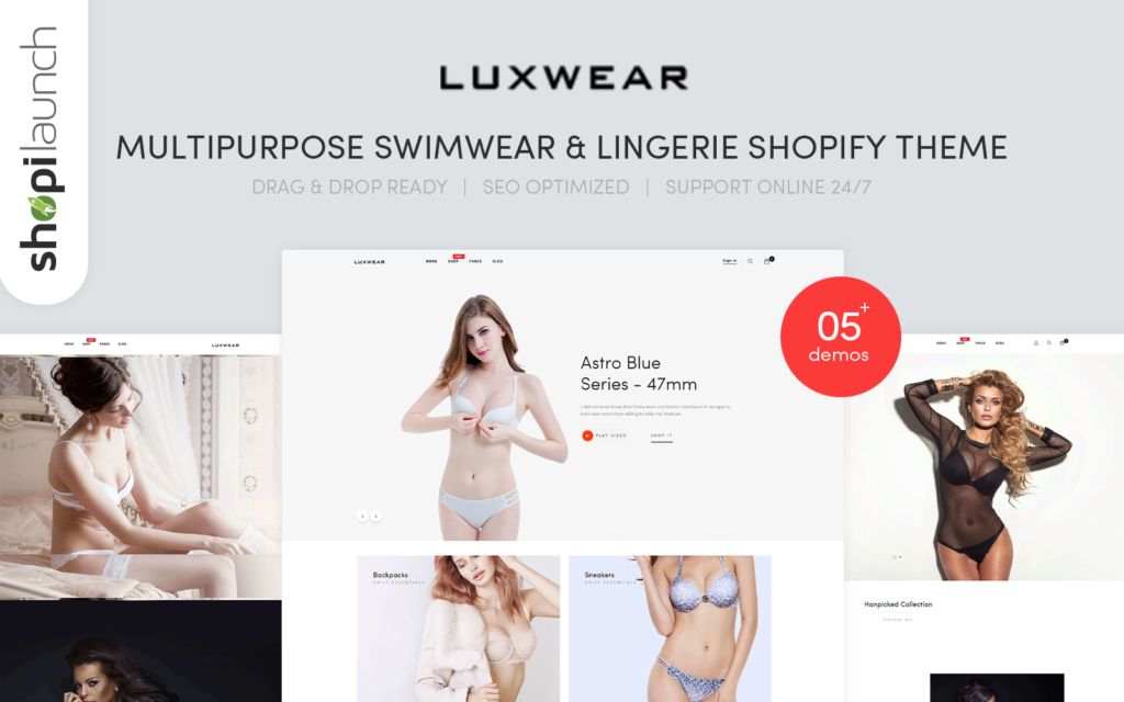 Luxwear – 多功能泳装和内衣Shopify主题