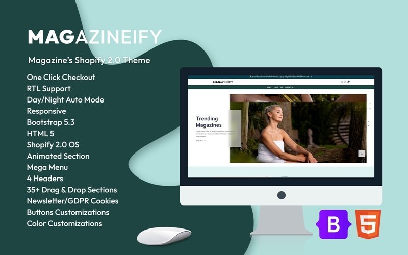 Magazineify – 杂志 Shopify 2.0 主题
