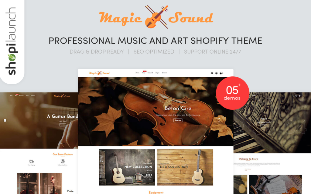 MagicSound – 专业音乐与艺术Shopify主题