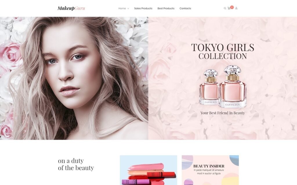 MakeupGuru – 化妆品商店 Elementor WooCommerce 主题