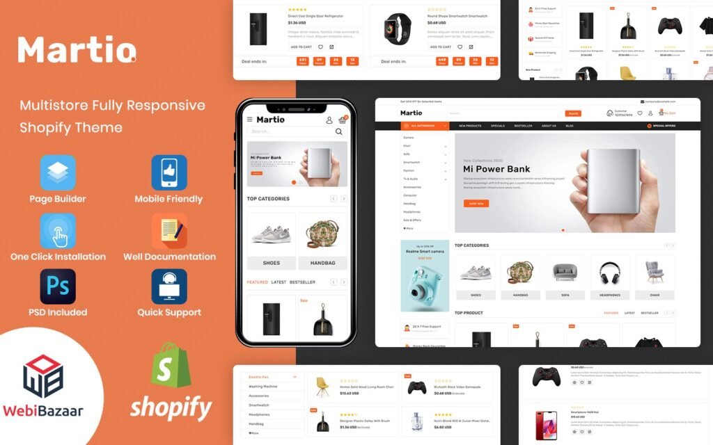 Martio – 简约现代多店铺Shopify主题