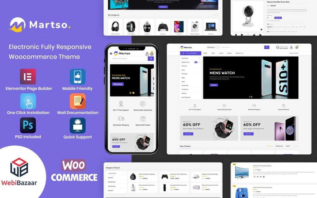Martso – 多功能电子高级 WooCommerce 主题