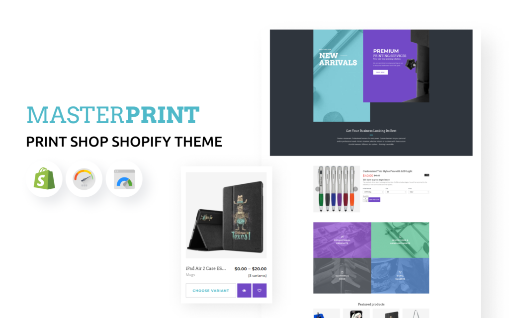 Master Print是一个专为打印店设计的Shopify主题。
