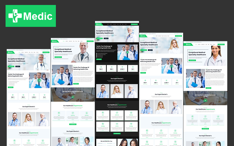 医疗 – 医院、诊断、诊所、健康、医生和医疗实验室Elementor WordPress 主题