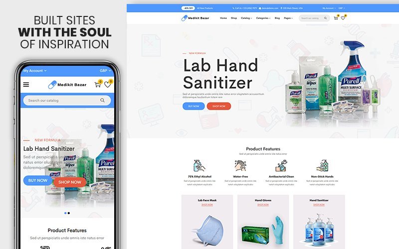 Medikit Bazar – 医疗用品和医疗设备高级Shopify主题