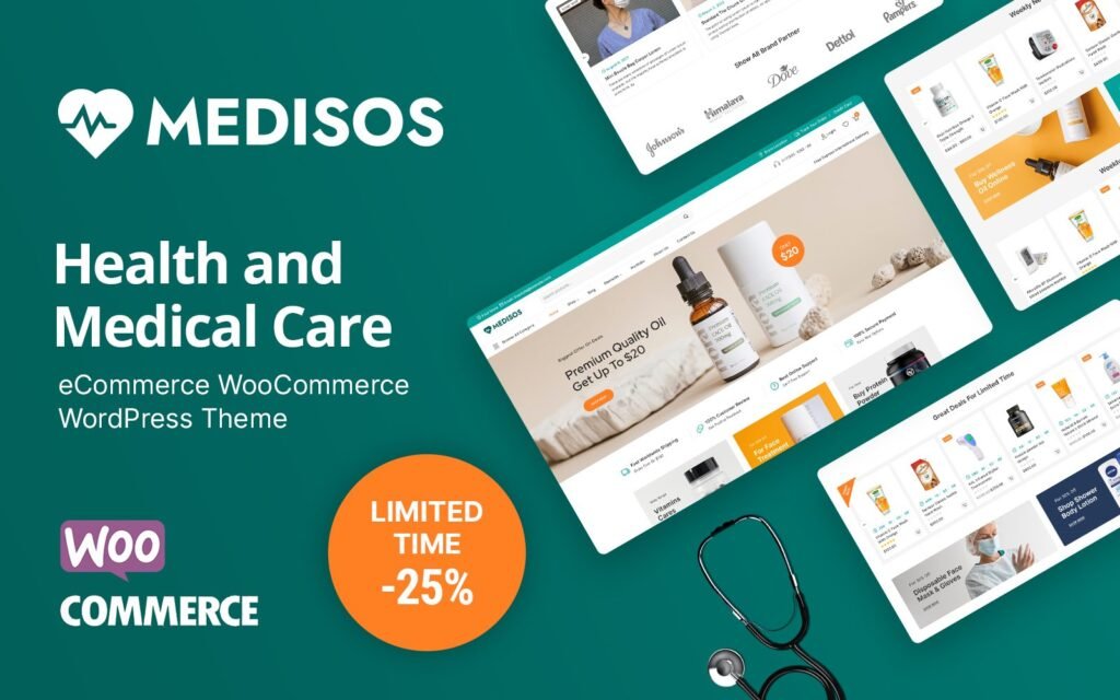 Medisos – 药房和药品与医疗产品的 WooCommerce 主题