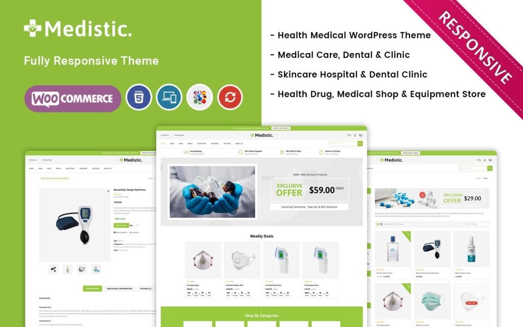Medistic – 优质医疗商店WooCommerce主题