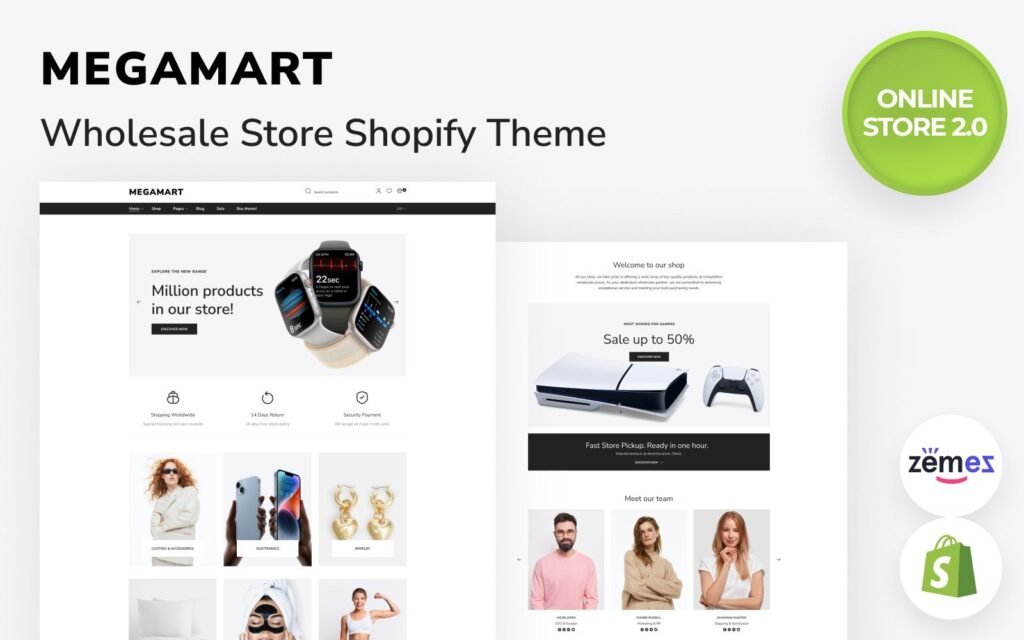 Megamart – 批发响应式在线商店2.0 Shopify主题