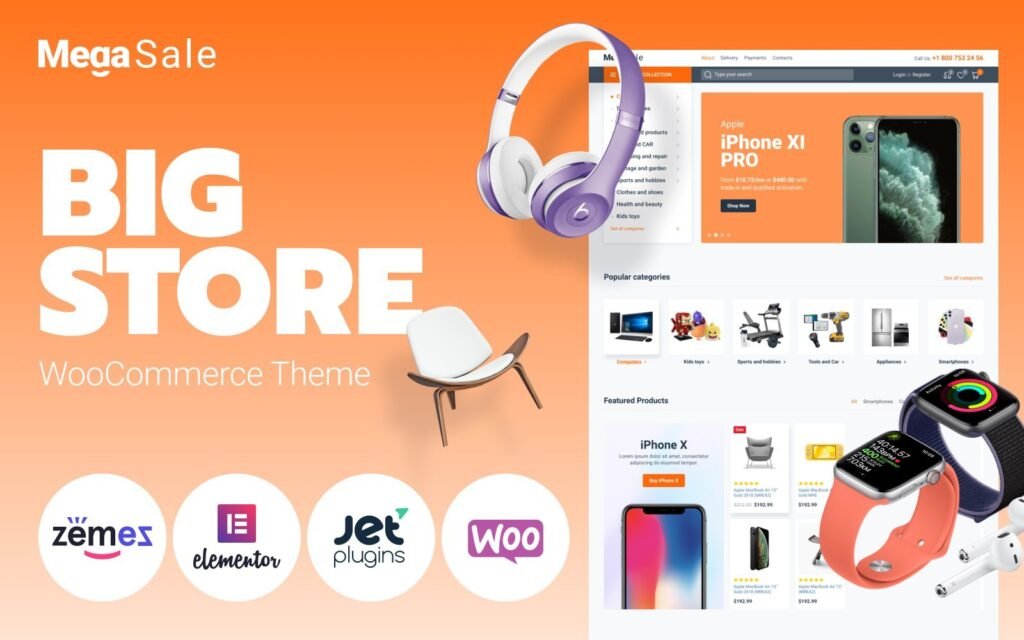 MegaSale – 创新的在线电子商务超市 WooCommerce 主题