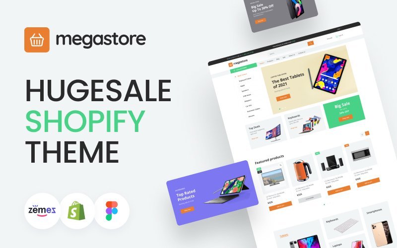 Megastore – 响应式Hugesale Shopify主题