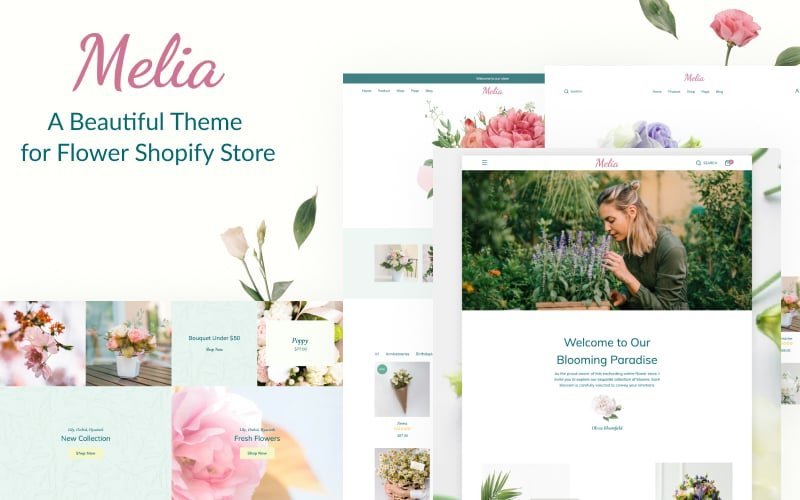 Melia – 适用于花店的Shopify主题
