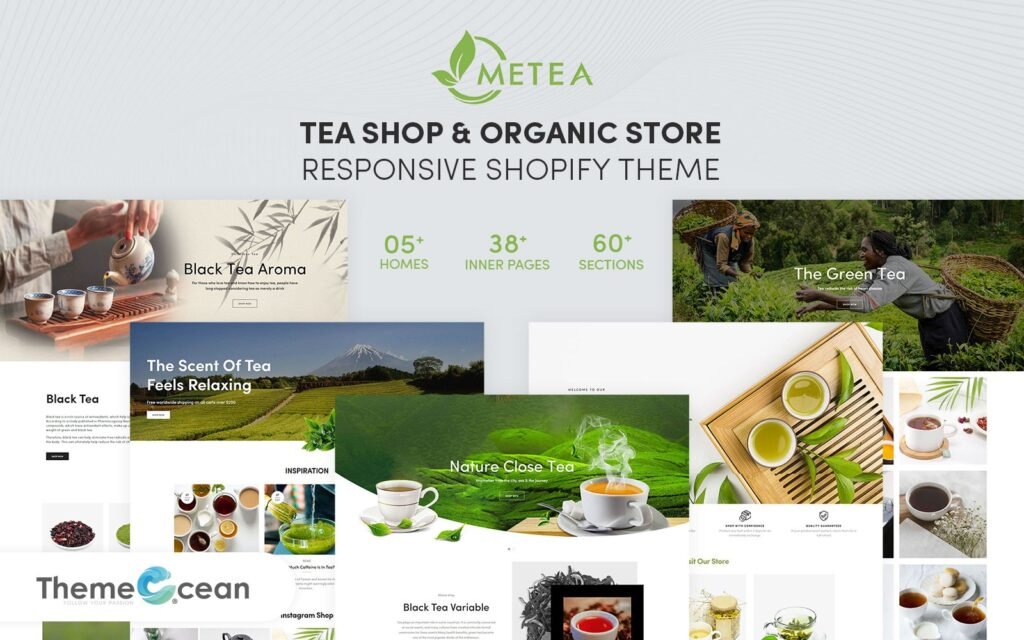 Metea – 茶店和有机产品商店响应式Shopify主题
